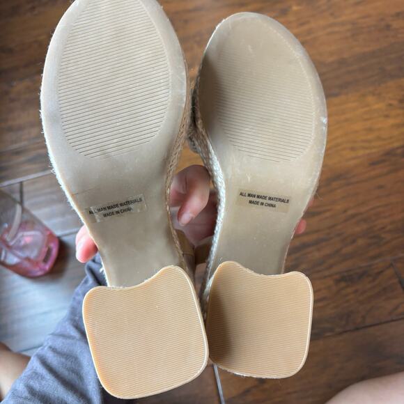 Dolce Vita Women’s Walley Heeled Sandal Sz 9 Espadrille Block Heel - Picture 8 of 11